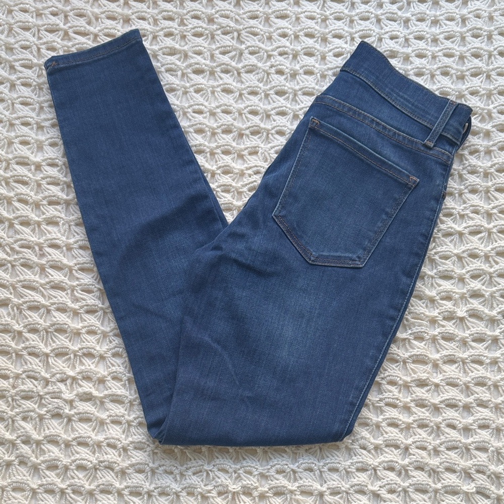 Mott & Bow High-Rise Skinny Deep Blue Jeans